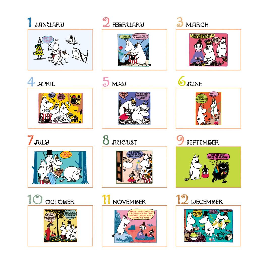 Gakken Stafle Moomin 2023 Desk Original W137xH225xD4mm Calendar, Art, M09518, Size / Wall-mounted/Desktop Use, Semi-A5