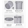Titanium Travel Mug With Foldable Handle Carabiner Loop 1100ml Insulated Coffee Cup Camping Hiking Outdoor Use
