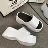 Fashion Women's Fashion Slippers 2025 New 8cm High Platform Sandals White Chunky Slides Shoes Women Summer Women Height Increase Slipper