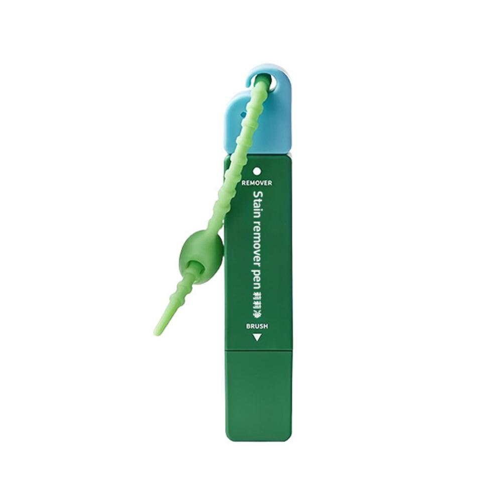 

Hot 12ml Stain Remover Pen With Brush Head Instant Emergency Stain Remover Double Head Portable Oil Remover Stick Clothes Care Green
