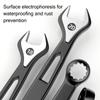 Durability High Carbon Steel Dual-use Spanner Hollow Out Extended Plum Blossom Wrench Thick Hand Tool For 6-15mm Screws