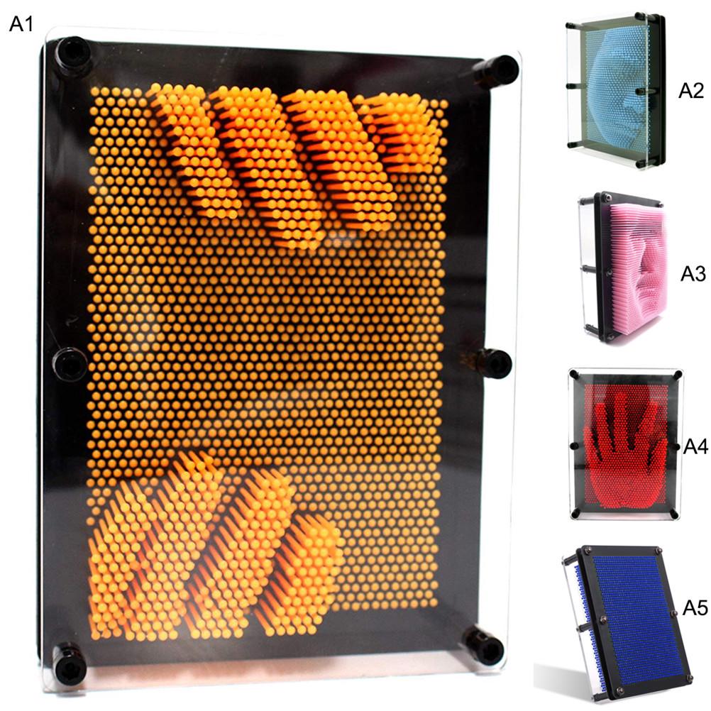 Zabawka 3D Clone Pin Art Pin Rzeźba Dłoni Zabawka Igłowa Plastikowy Model Ocisku Dłoni Zabawka dla Dzieci Dorosłych