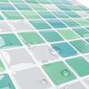 VANCORE Mosaikfliesenaufkleber Küche Remake Blatt Fliesenaufkleber Renovierung 3D Wasserdicht Abnehmbare Tapete Grün [10 Stück]