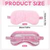 2 Pcs Plush Eye Mask, Soft Sleeping Blindfold Eye Cover Comfortable Satin Back New Faux Fur Nap Eyes Cover Cute Fluffy Furry Sleeping Blindfold for Me