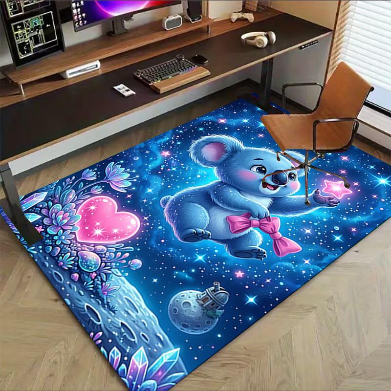 1PC Koala Star Extra Large Non-Slip Floor Carpet, Office, Family, Bedroom, Studio - Large Area Rug,Longlasting Material-K0408