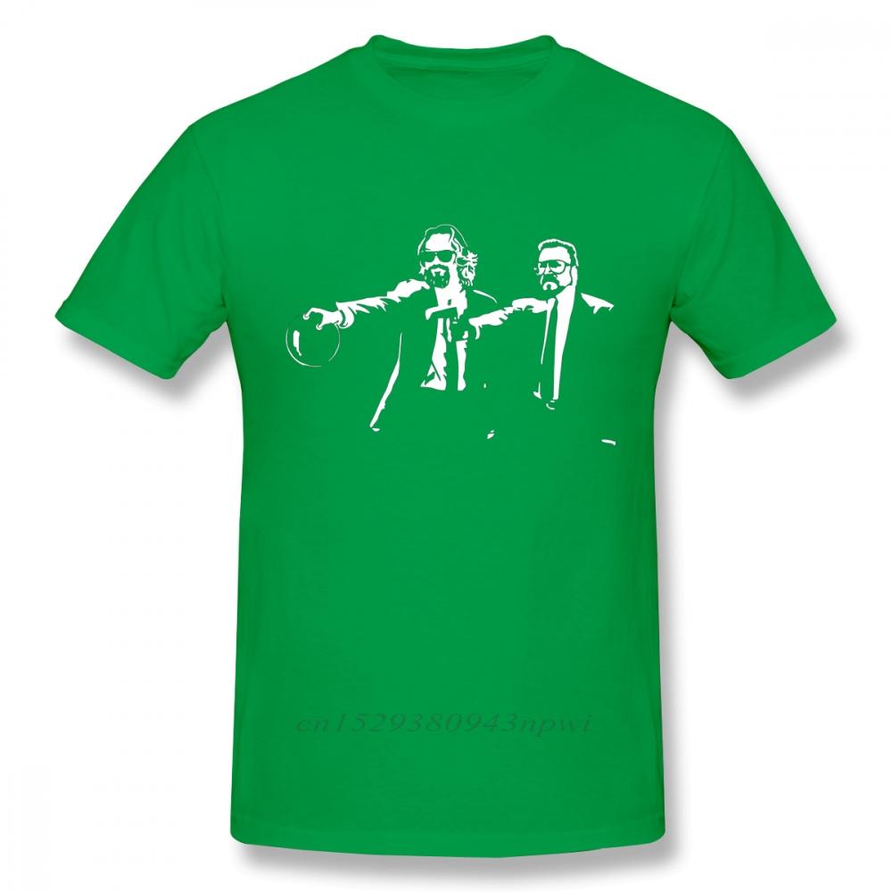 Big Lebowski Dude Abides Walter Pulp Fiction T Shirt Funny Unique Design Unisexs TShirt 100 Cotton Big Size Camiseta