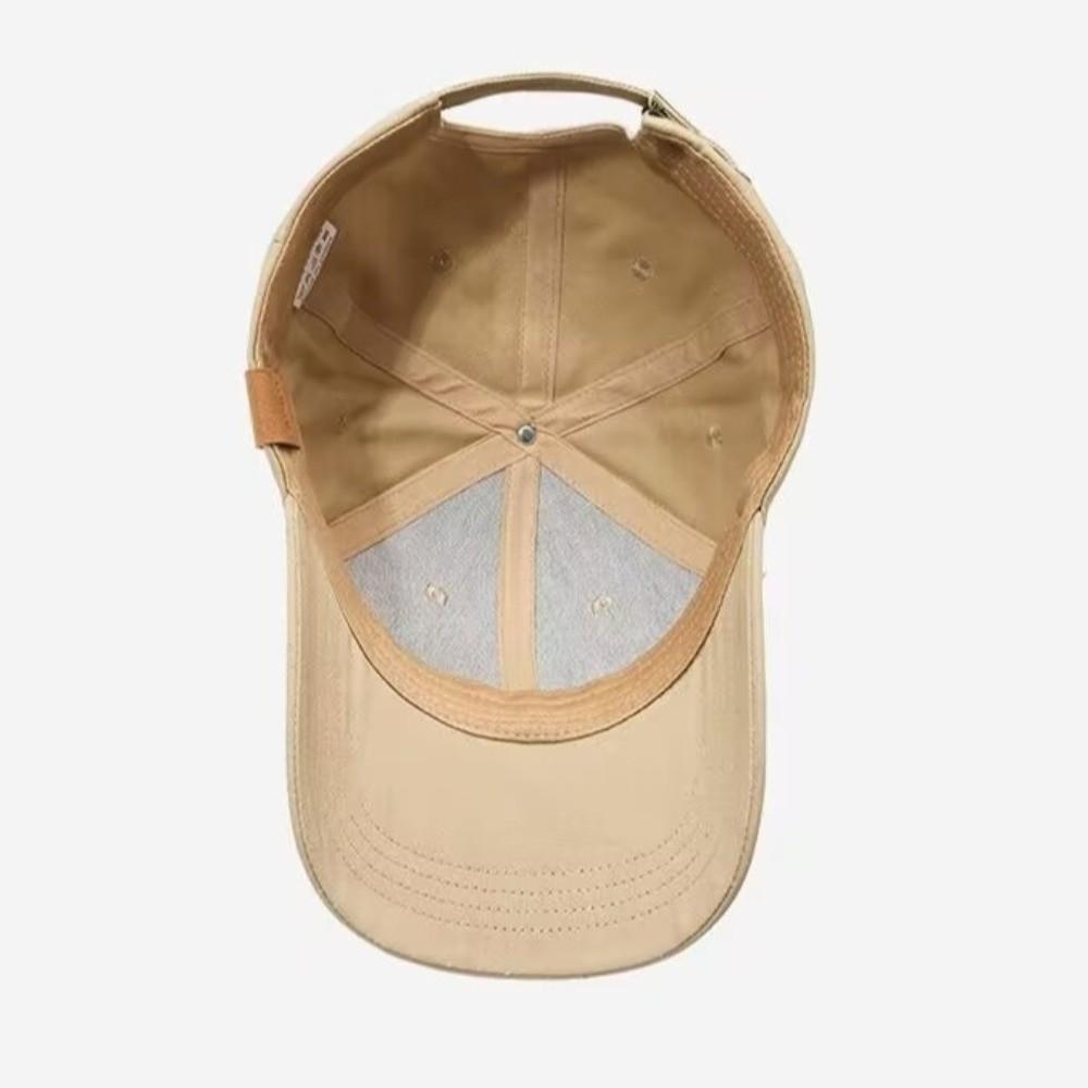 Fashion Wide Brim Baseball Hat Casual Adjustable Duck Tongue Hat Solid Color Baseball Cap Men