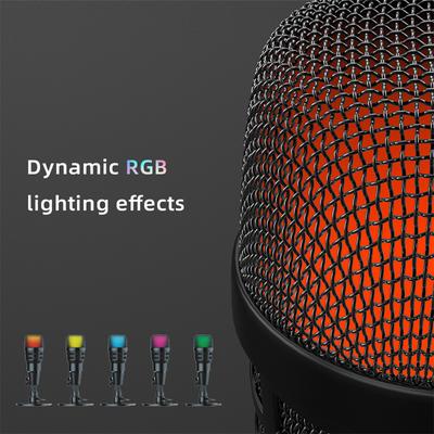 USB Condenser Microphone Plug and Play Gaming Mic for Laptop Phone Recording Live Streaming Karaoke 180 Degrees