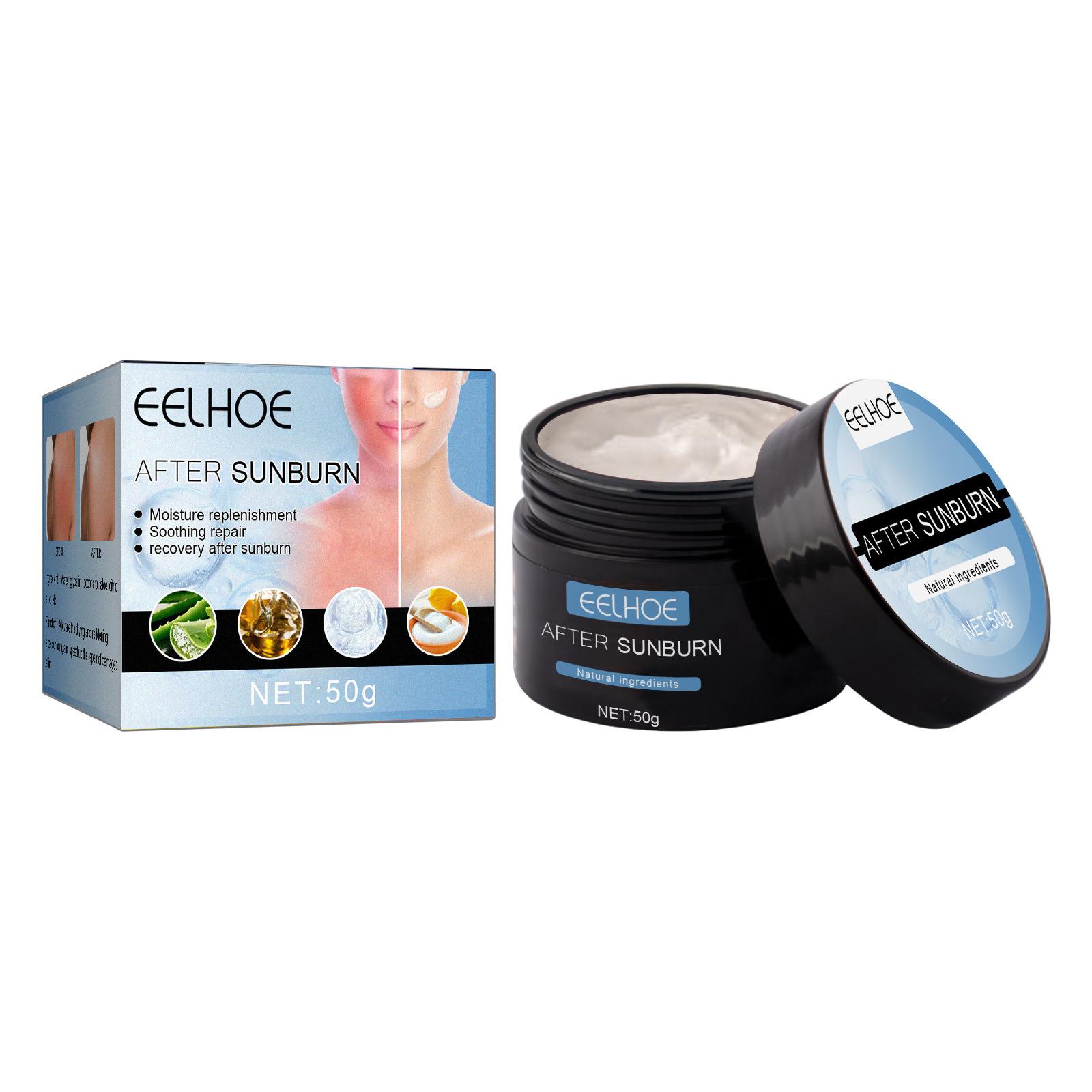 

EELHOE 50 г Мус-спрей для автозасмаги Fast Body Face Self Tanner Cream Fake Tan Makeup Foundation Solarium Aloe Vera Крем для відновлення після засмаги Sun Repair Cream-50g