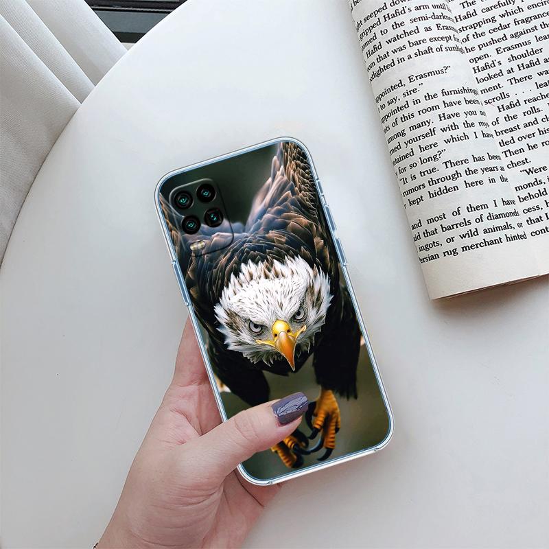 

BH28 Hawk Eagle Transparent Phone Case for LG K22 K30 K40 K40S K41 K42 K50 K50S K51 K51S K52 K61 K62 K71 K92 Q60 Q61 V40 V50 V60 LG V40 ThinQ