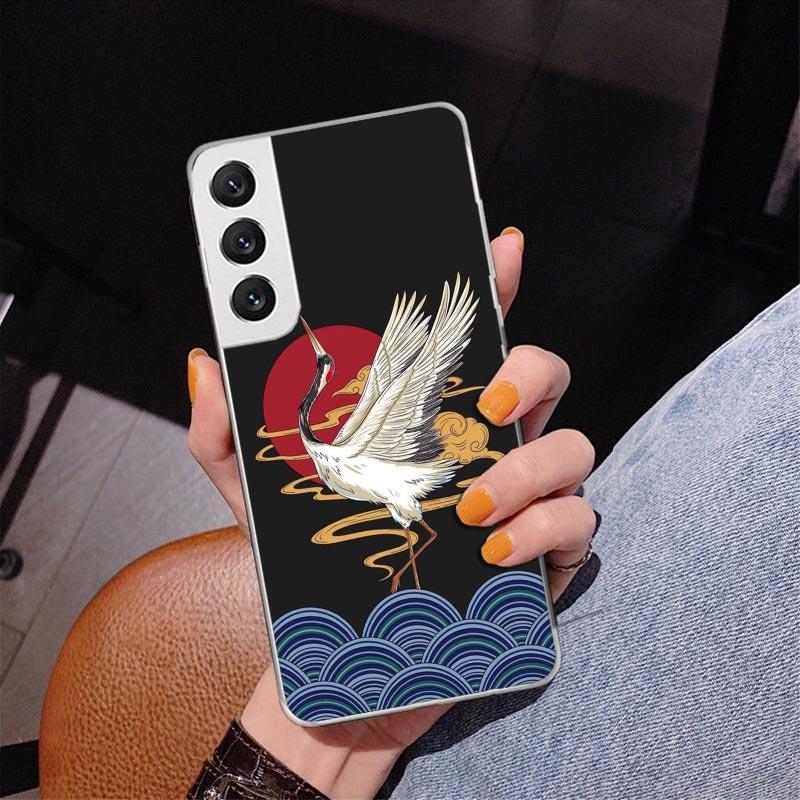 Japanese Pub Wave Anime Arrived Phnoe Case for Samsung Galaxy S26 S25 Edge S23 S24 Ultra S22 Plus S21 S20 FE Unique Cover Soft C