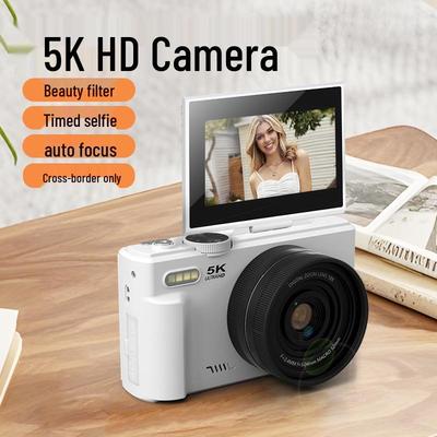 3palcový výklopný displej WIFI 75MP 5K HD Beauty digitální fotoaparát s CCD