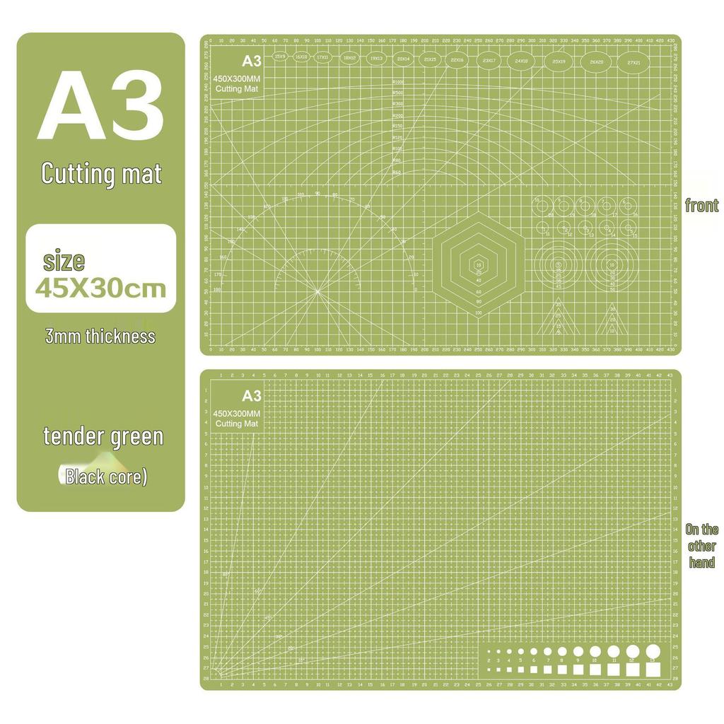 A3 3mm Extra Thick Cutting Mat: Handmade, Durable Pad for Paper Cutting & Writing