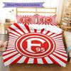 Fortuna Düsseldorf Bedding Quilt Set Quilt Cover Pillowcase Home Decoration Birthday Gift (1 * Duvet Cover + 2 * Pillowcase, Without Core)