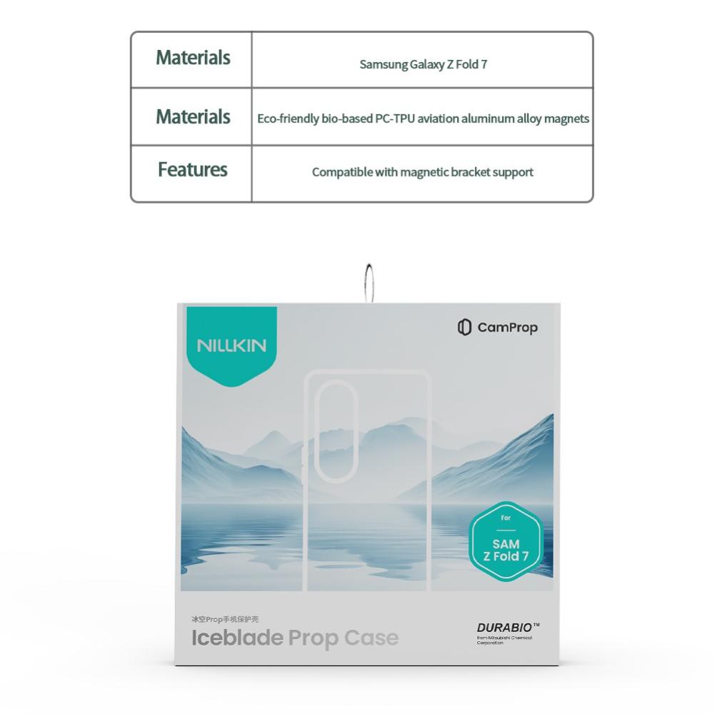 NILLKIN Für Samsung Galaxy Z Fold 7 Handyhülle MagSafe UV-beständig TPU+PC Hartschale