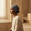 Headscarf Inner Hat Mercerized Cotton Soft Breathable Sweat-Wicking Base Hat High Elasticity No Pilling Fading Headscarf Liner