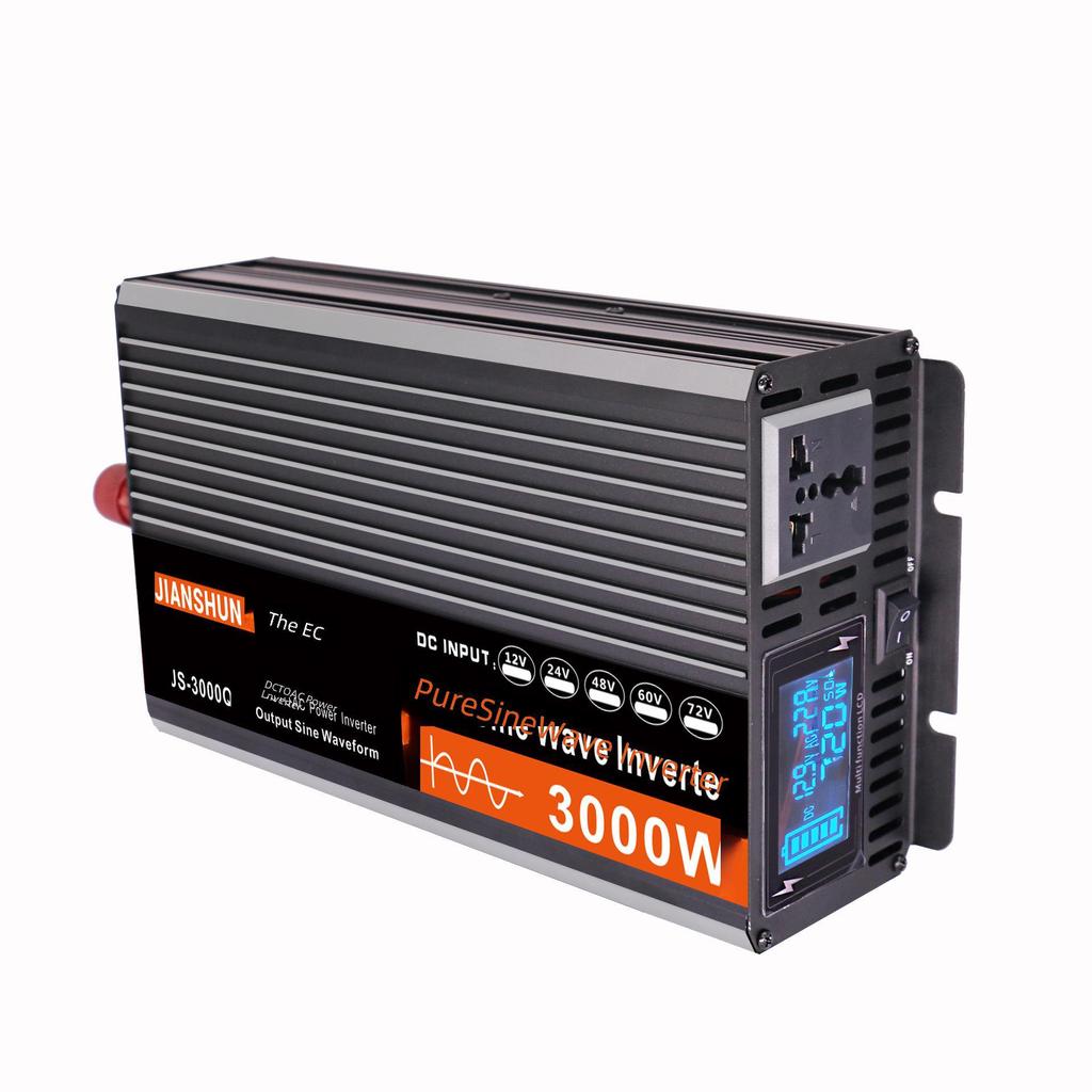 2021 Pure Sine Wave Inverter: 12V/24V/48V To 220V, High Power Home/Car, 3000W/6000W