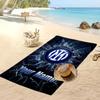 Inter Mailand Personalisiert Bedrucktes Strandtuch Fußballlogo Unterstützung Benutzerdefinierter Name Text Absorptionsfähiges Handtuch Für Sport Reisen Besonderes Geschenk