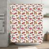 Mushroom Print Shower Curtain Waterproof Bathroom Decor Modern Home Decorations Customizable Size Available for Purchase On AliE