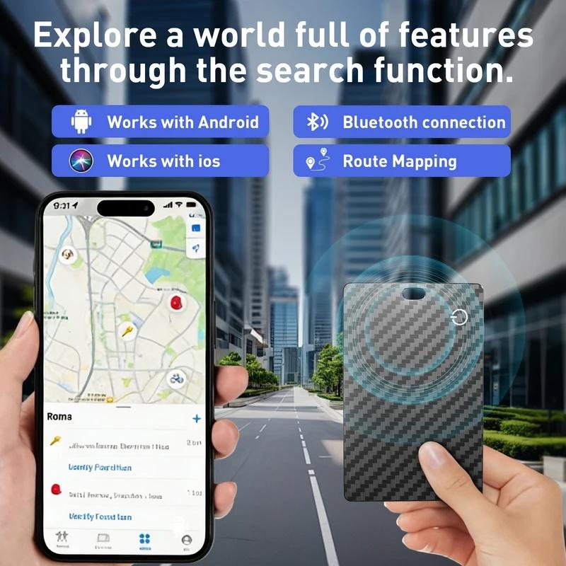 Smart Air Tag GPS Tracking Card for IOS and Android Lost and Found Alert Device. Wallet/Card Locator Smart Card.