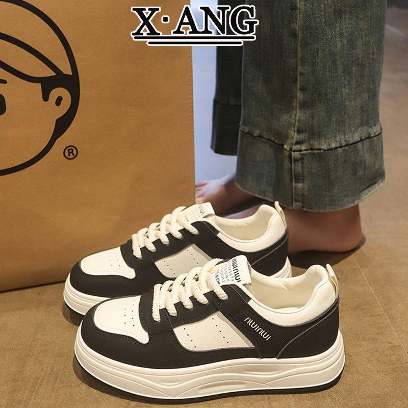 The first layer of cowhide little white shoes women's new autumn shoes women's versatile board shoes lightweight casual sports shoes