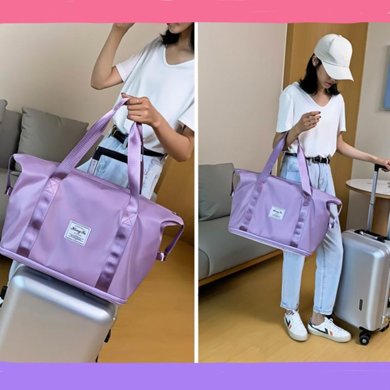 Women's Expandable Travel and Fitness Shoulder Bag - Large Capacity, Short-Term Trip Handheld Luggage