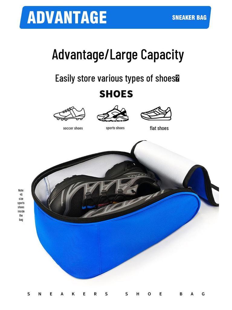 Portable Sports Shoe Bag for Travel: Handheld Storage for Football, Basketball, and Fitness Footwear.