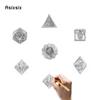 7 Pcs Copper Dragon Metal Dice Solid Metal Polyhedral Dice Set Suitable for Role-Playing RPG  Board Game Card Game