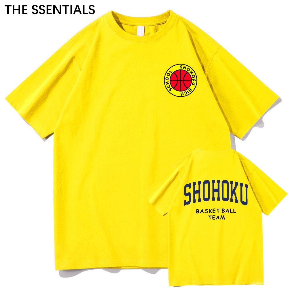 Anime Slam Dunk T Shirt Unisex /Women Harajuku Graphic Hanamichi Tshirt Unisex Unisexga Cartoon Aesthetic Letter Print Cotton Tee Shirt