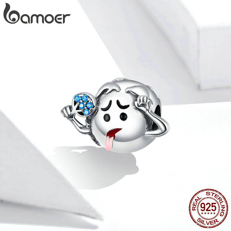 

Bamoer бусины из окисленного металла для женщин, изготовление ювелирных изделий, подвеска из стерлингового серебра 925 пробы с горячей землей, подходит для оригинального серебряного браслета 925 silver