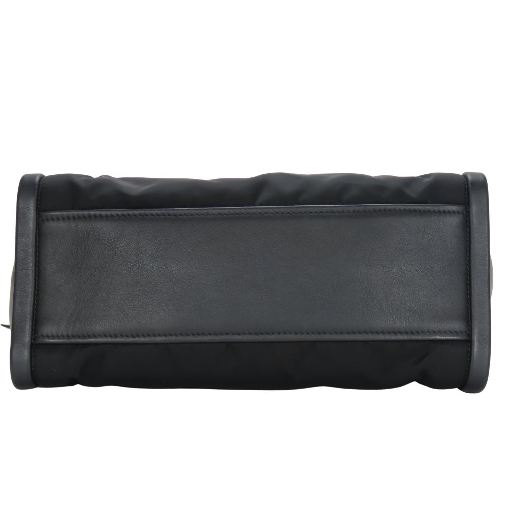 Used PRADA Tote Bag concept Nylon/leather black Shoulder