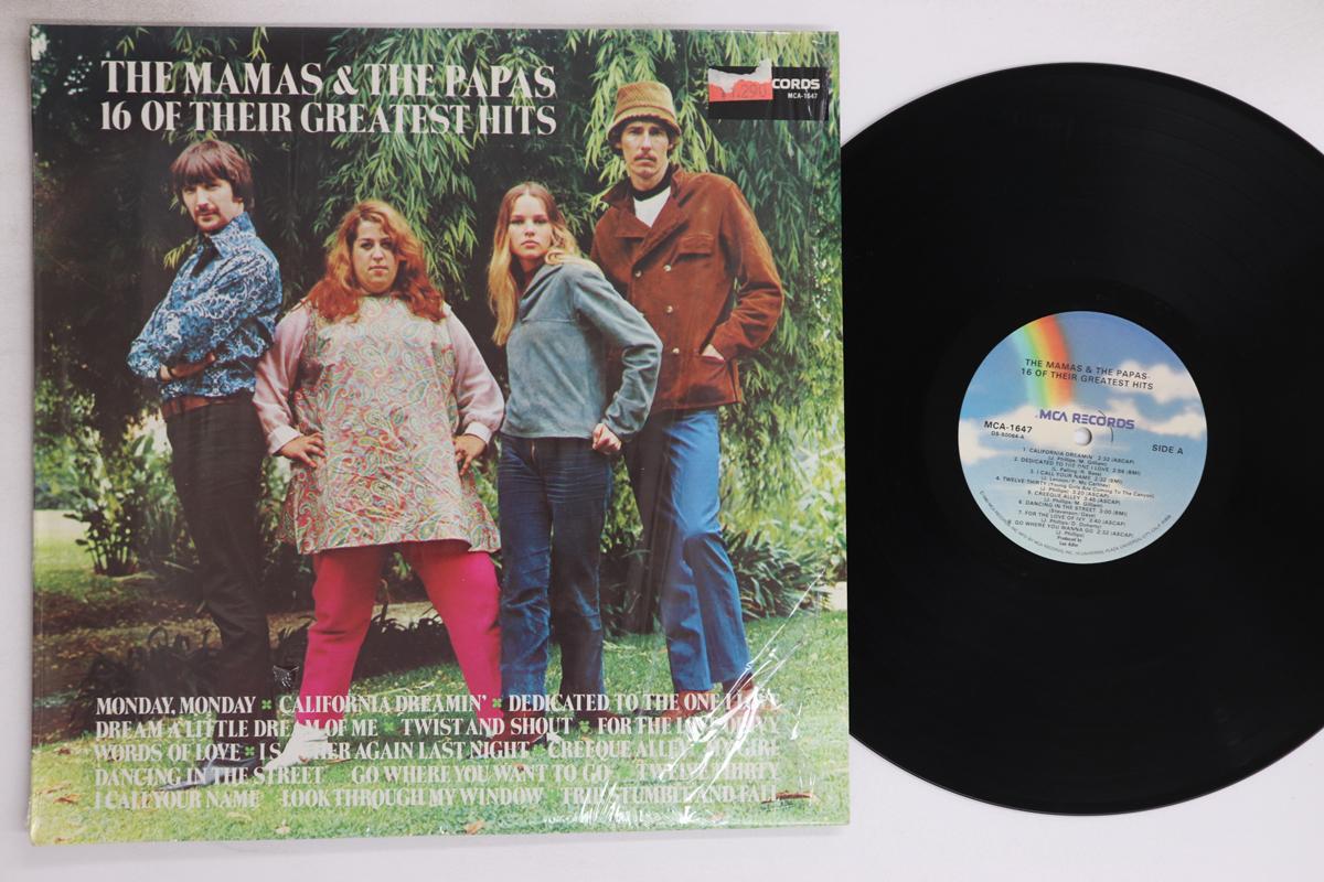 

LP Record MAMAS & THE PAPAS - 16 Of Their Greatest Hits MCA1647 MCA 1980 US Rock Used