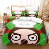 Kawaii Pucca Bedding Set Single Twin Full Queen King Size Bed Set Adult Kid Bedroom Duvetcover Sets 3D Print Anime Bed Sheet Set