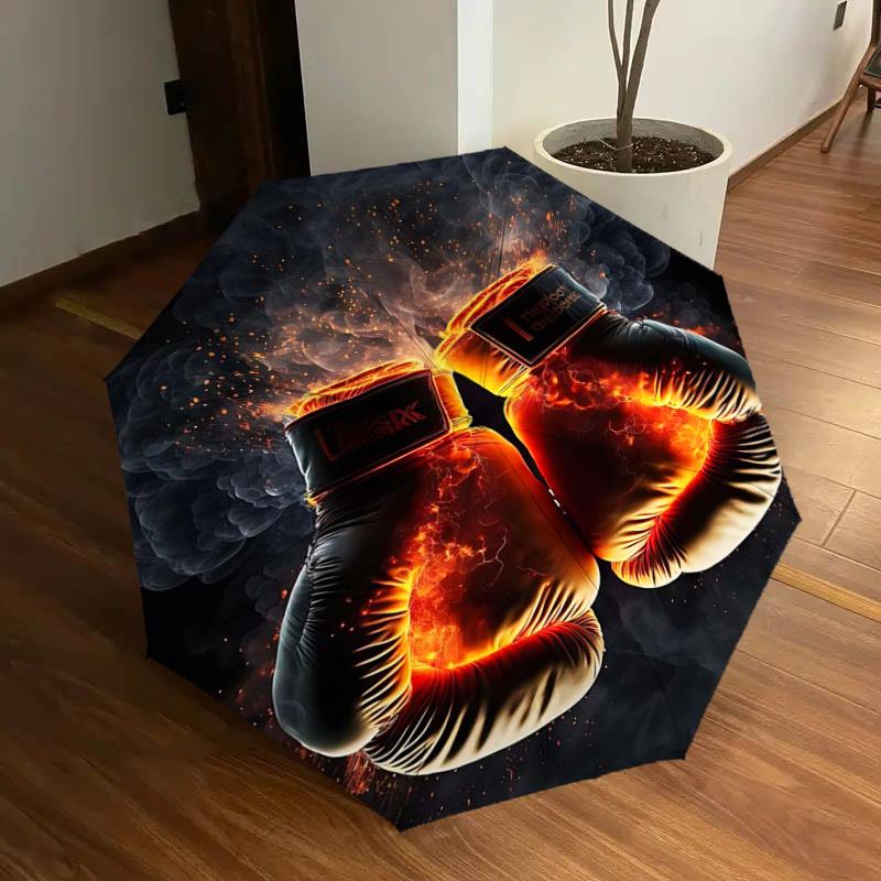 

Boxing Gloves with Automatic Umbrella: Perfect for Fans, Travelers, Everyday Use - Foldable Design, 8-Bone Frame, Ideal Gift for Festivals11