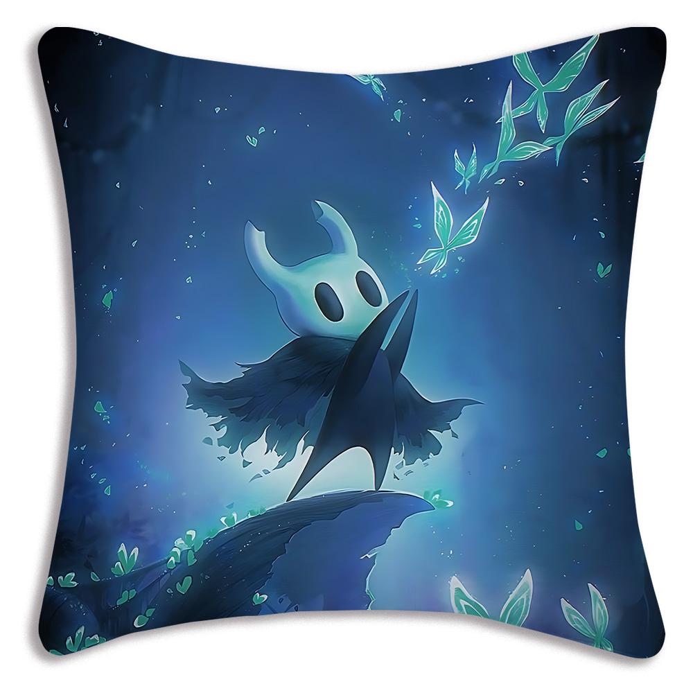 For Hollow k-knight the knights Pillow Covers Cartoon Sofa Decorative Home Double-sided Printing Short Plush Cute Cushion Cover