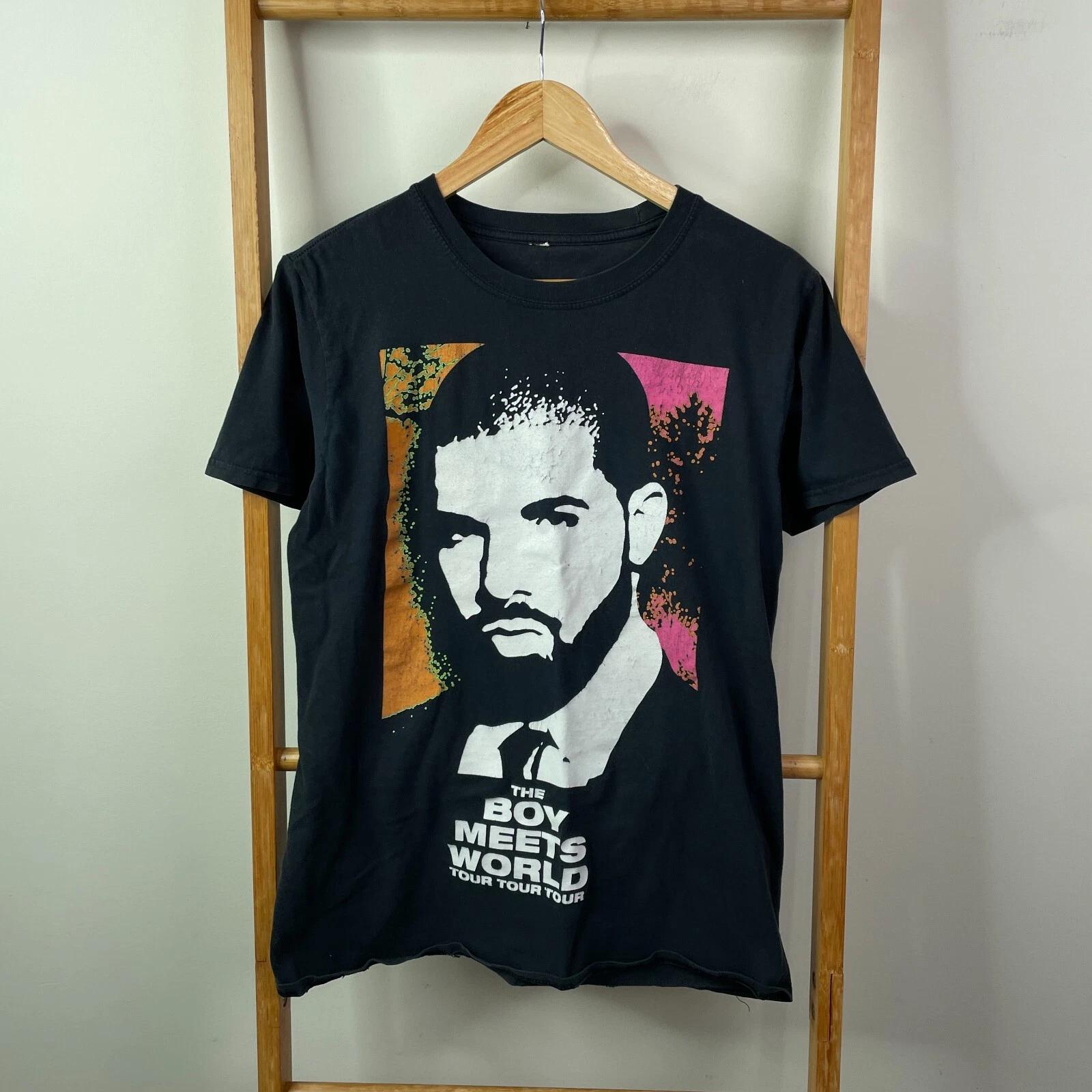 Drake The Boy Meets World Tour Concert Shirt Mens Black Graphic Australia NZ M