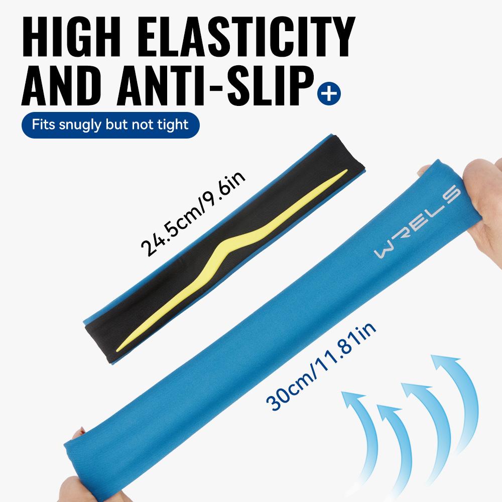 WRELS Sports Headband Anti Slip Running Yoga Fitness Hair Band Sweat Absorbing Moisture-wicking Breathable Elastic Hair Bands
