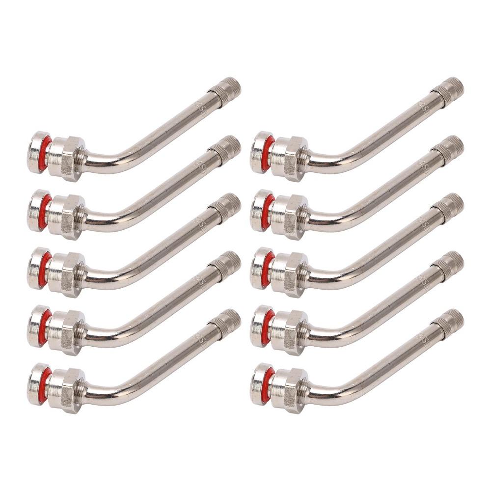 

10PCS 60 Degree Bend Valve Stem Extension Adaptor Tubeless Design Tire Valve Stems Buses