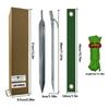 Baumstütz-Set zur Verankerung neu gepflanzter Bäume Richten von schiefen Gartenaccessoires Rostfreie Pfähle mit Band