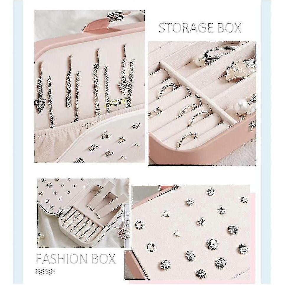 Jewellery Box Organiser Small Travel Pu Leather Jewelry Storage Case For Rings Earrings Necklace Bracelets Faux Leather Jewelry Gift Box Girls Womendo