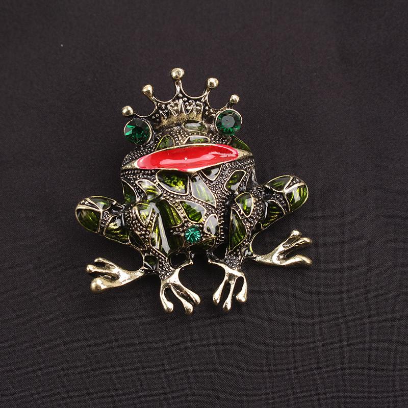 Frog Brooch Pin Fashion Animal Alloy Decorative Jewelry For Women Men