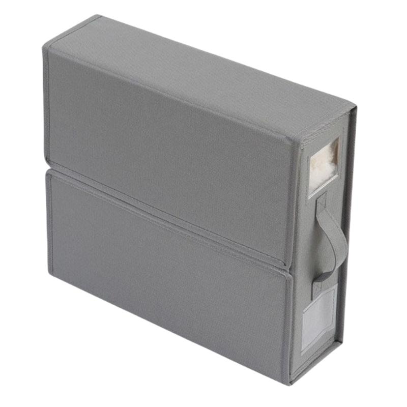 Set of 2 Large Capacity Bedding Storage Cubes Closet Organizers for Sheets Duvets and Blanket Holder with Clear Window