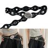 Retro Cowgirl Belt with Studded Detail Adjustable Western Design Sash PU Leather Waist Strap for Women Casual Outfits