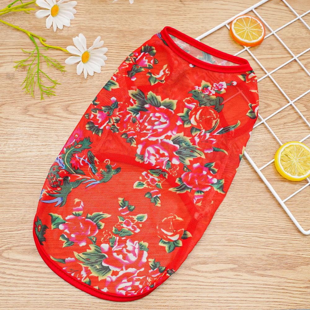 Big Dog Vest Dog Cat Teddy Corgi Golden Retriever Dog Mesh Breathable Pet Clothes