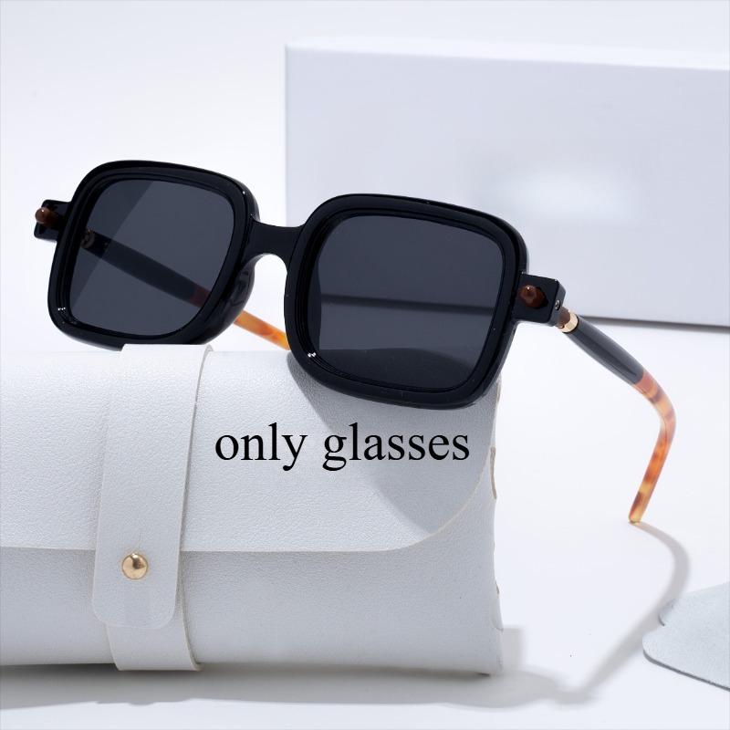 Unisex Square Vintage Glasses Lightweight Plastic Frame for Daily Party Ideal Back to Birthday Gift Different Style Glasses