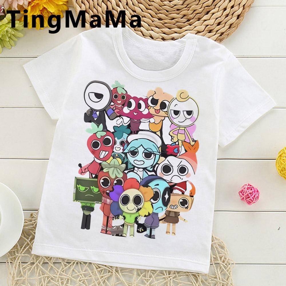 Dandys World T Shirt Kids Father Mother Fashion Casual Cartoon T-Shirts Men Teen Boys Loose O-Neck Short Sleeve Summer Clothes