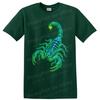 Scorpion T Shirt Neon Green Blue Arachnid Graphic Desert Animal Tee Gift Art