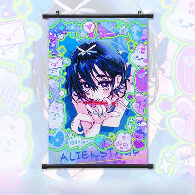 Pôster de Palco Alienígena de Anime para Pendurar na Parede Impressão Decoração de Casa Sala de Estar Quarto Bar
