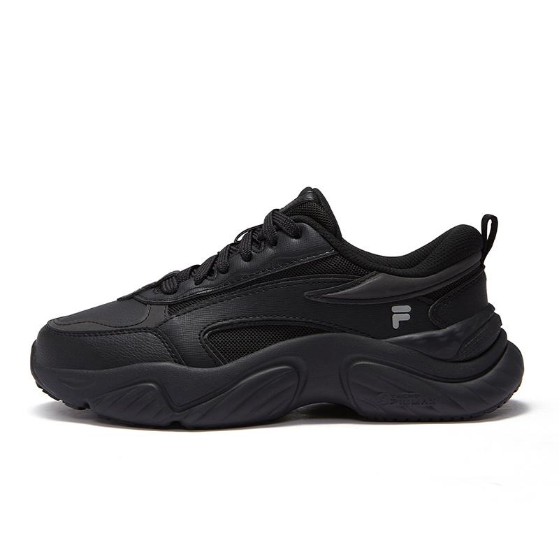FILA Fusion Conch Dx Versatile Comfortable Durable Low-Top Casual Shoes Women sneakers Black T12W441513FBK
