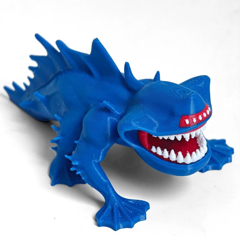 Nowe Figurki Modelowe do Druku 3D Sea Eater Bloop Gran Maja Zabawka Prezent na Boże Narodzenie Ruchome Stawy Głębinowy Bloop Potwór Morski Figurki
